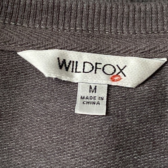 Wildfox EASY DOES IT Rainbow Crew Neck Top Shirt Cozy Soft Lounge Bohemian - Picture 13 of 14